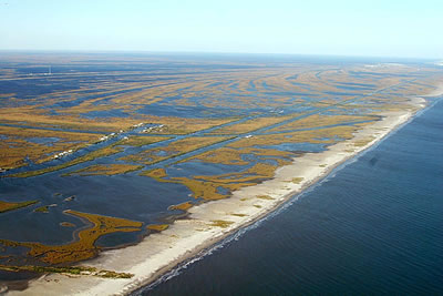 Scientists are currently tracking the effects of the <a href="/teacher_resources/main/teach_oil_spill.html&edu=high&dev=">recent Gulf of Mexico
oil spill</a> on
the wetlands of the Louisiana coast. Robert Twilley and Guerry Holm of
Louisiana State University (LSU) want to know more about the role the
Mississippi River will play in keeping it from contaminating the coast and
wetlands in this part of the Gulf of Mexico.  Find out more about their
research <a href="/headline_universe/olpa/OilSpill_17June10.html&edu=high&dev=">here</a>.<p><small><em>Image courtesy of USGS</em></small></p>