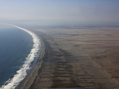 A view of Arica, Chile, at the beginning of a <a href="/people/postcards/vocals/vocals_post.html&edu=elem">research campaign to study climate science in the southeastern Pacific</a>. Arica is near the <a href="/earth/atacama_desert.html&edu=elem">Atacama Desert</a>, one of the most <a href="/earth/extreme_environments_hot_cold_dry.html&edu=elem">arid</a> and barren places on Earth.<p><small><em>Image courtesy of Carlye Calvin, UCAR</em></small></p>